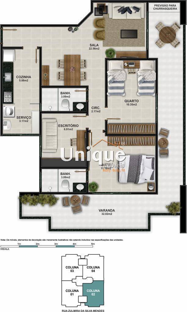 Apartamento à venda com 2 quartos, 105m² - Foto 16