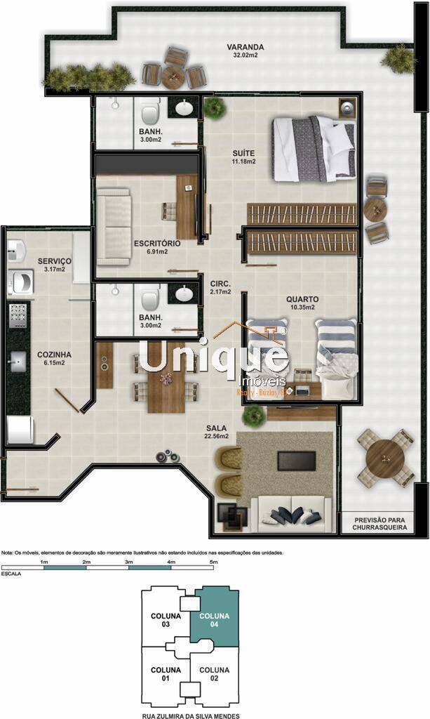 Apartamento à venda com 2 quartos, 105m² - Foto 24