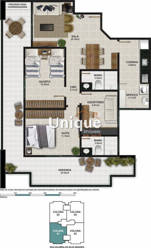 Apartamento à venda com 2 quartos, 105m² - Foto 26